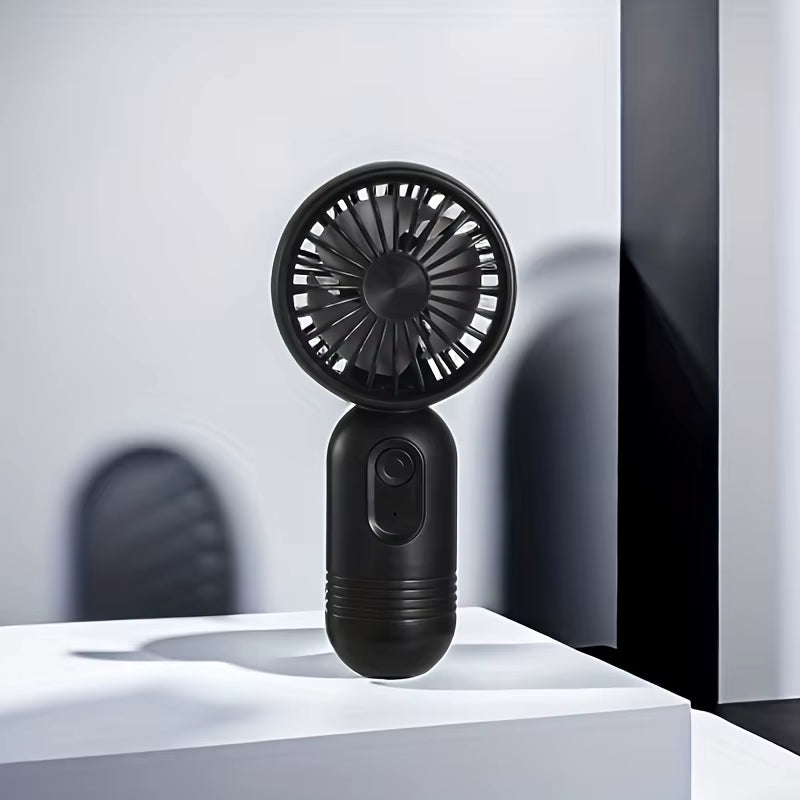 USB Mini Rechargeable Portable Fan with 3 Speeds, Handheld Fan for Gift Choice, Perfect for Office, Outdoor, Travel, Camping