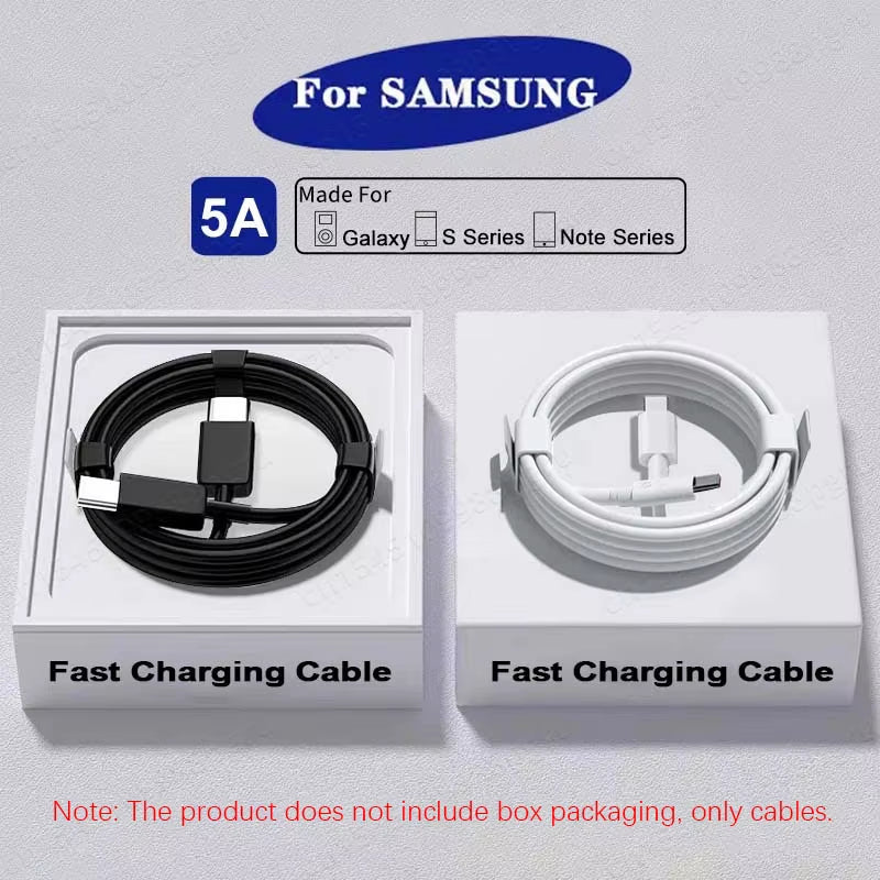 2PCS PD 45W USB C Cable for Samsung Galaxy S20 S21 S22 S23 Ultra Note 10 5G 20 A53 A54 Super Fast Charging USB Type C Data Cable