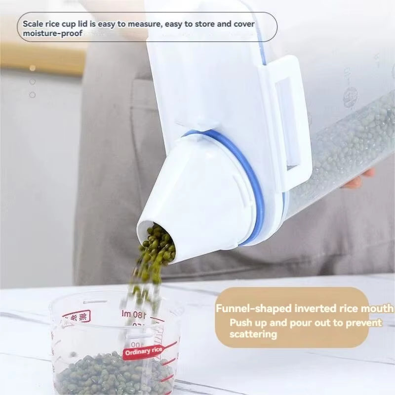 Moisture-Proof Grain Jar Rice Jar Grain Storage Box Pet Food Bucket Storage Jar Sealed Bucket Filled Rice Bucket