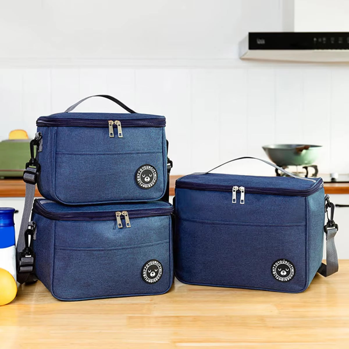 Insulated Bag, Lunch Box, Handbag, Square Insulated Bag, Aluminum Foil Thickened Bento Bag, Office Worker, Student Bring Food, L