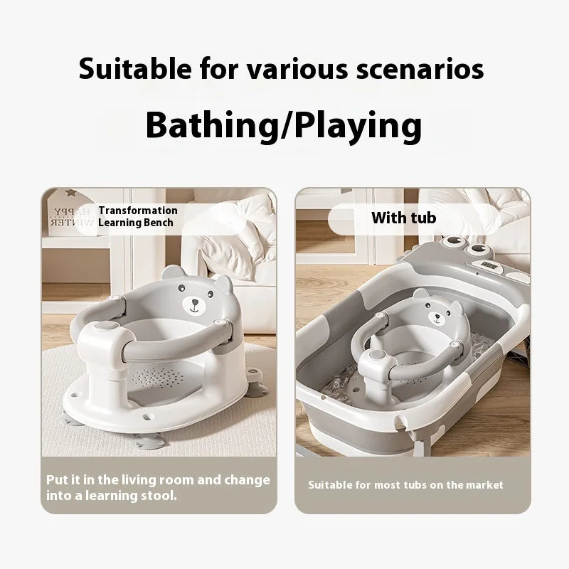 Baby Bathing Seats For Home Use Baby Bathing Artifact Lying On Newborn Bathtub Seats For Non-slip Bath Stool Bath Stool