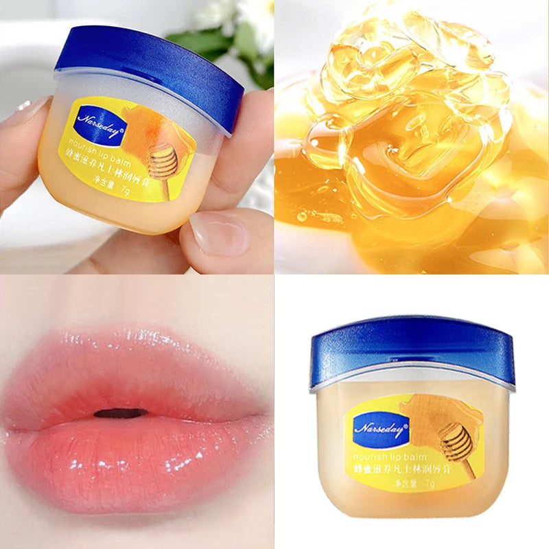 Lip Balm Fade Lip Line Lip Gloss Set Natural Plant Anti-Crack Lip Care Oil Jelly Lip Balm Repair Moisturizing Lipstick Cosmetics