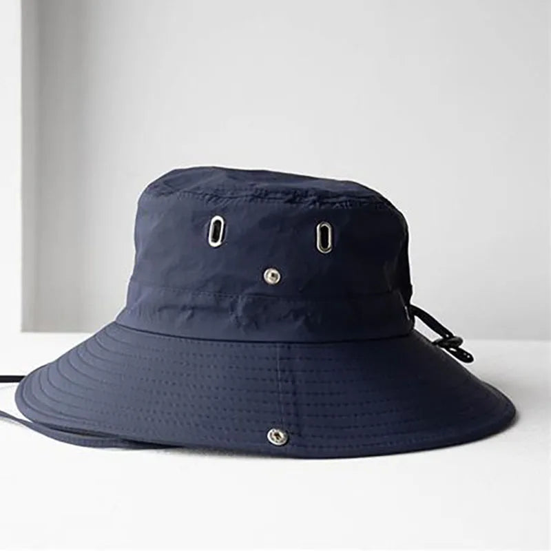 Summer Sun Hats UV Protection Outdoor Hunting Fishing Cap for Men Women Hiking Camping Visor Bucket Hat Neck Flap Fisherman Hat