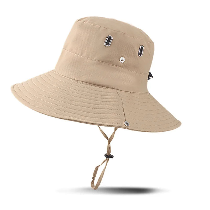 Summer Sun Hats UV Protection Outdoor Hunting Fishing Cap for Men Women Hiking Camping Visor Bucket Hat Neck Flap Fisherman Hat