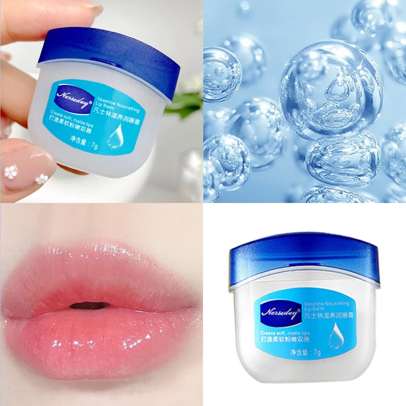 Lip Balm Fade Lip Line Lip Gloss Set Natural Plant Anti-Crack Lip Care Oil Jelly Lip Balm Repair Moisturizing Lipstick Cosmetics